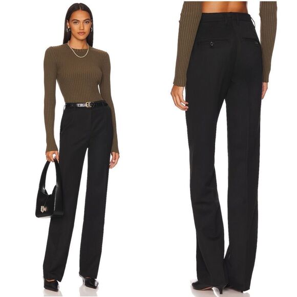 NWT Anine Bing Classic Pant in black - Picture 1 of 11